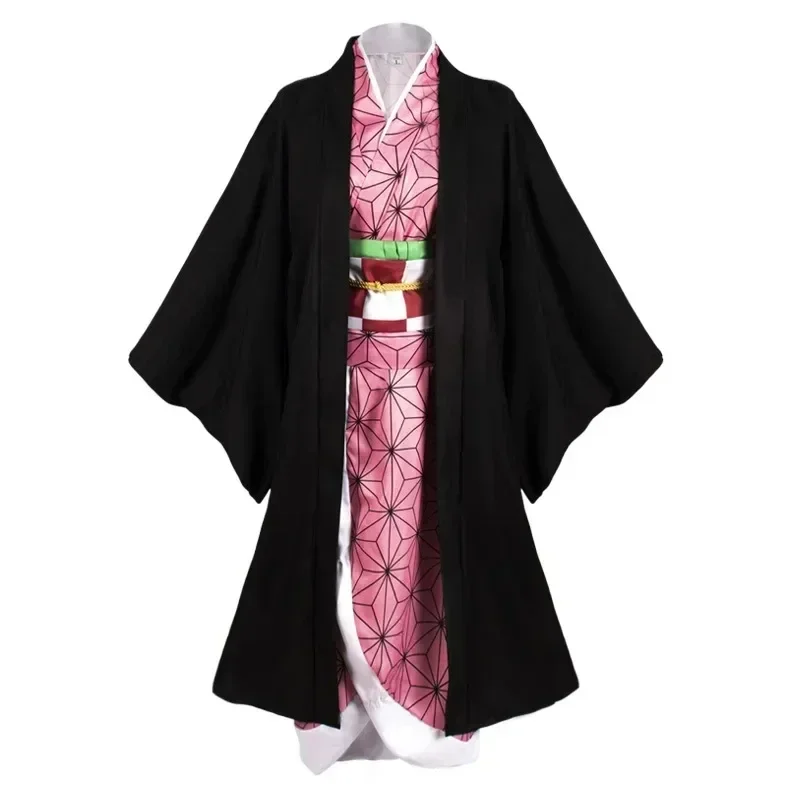 Anime Cosplay Realistic - Anime Kamado Nezuko Cosplay Kostümü Kimono