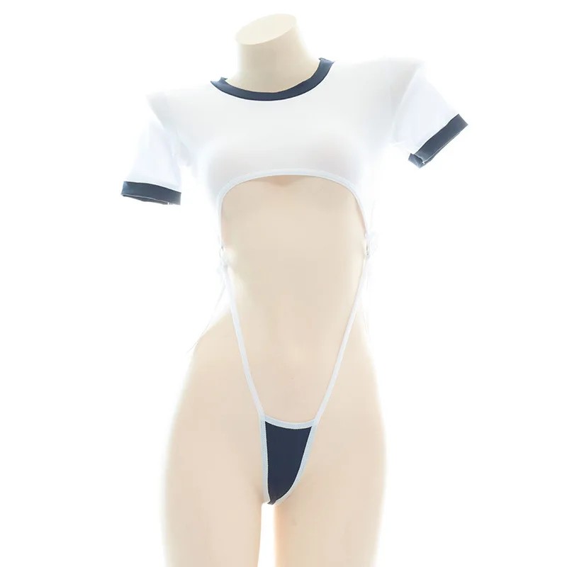 Anime Cosplay Of - Sevimli bodysuit seksi iç çamaşırı oyuklu