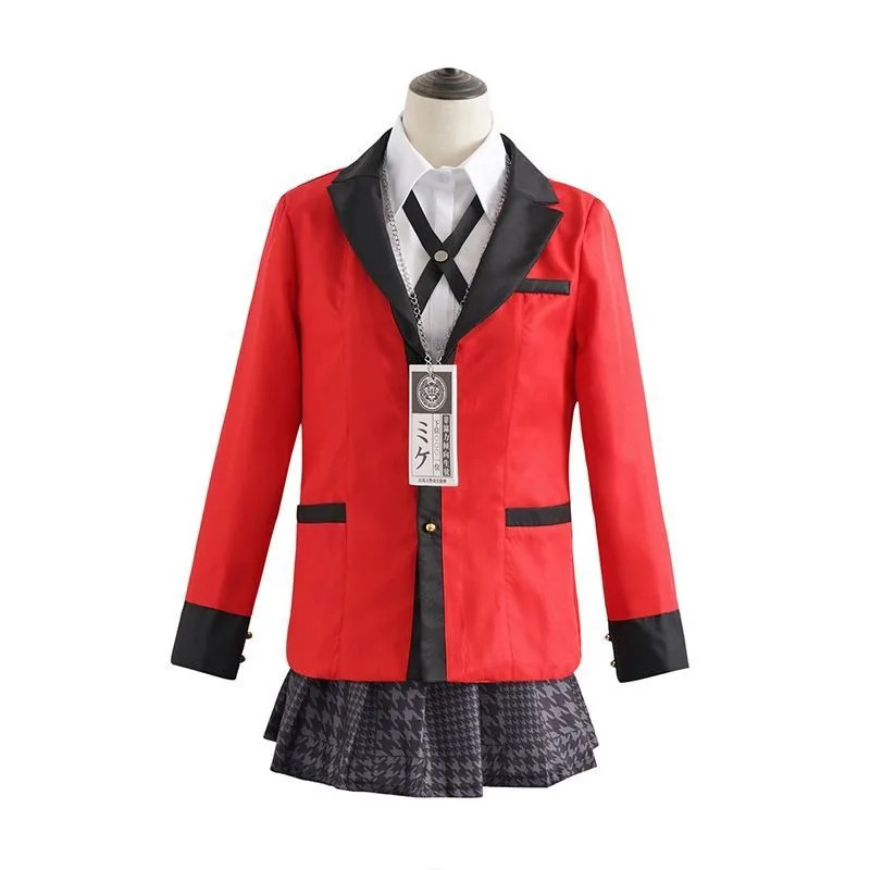 Anime Cosplay Yumeko - Anime Kakegurui Yomozuki Runa Kostümü Jabami