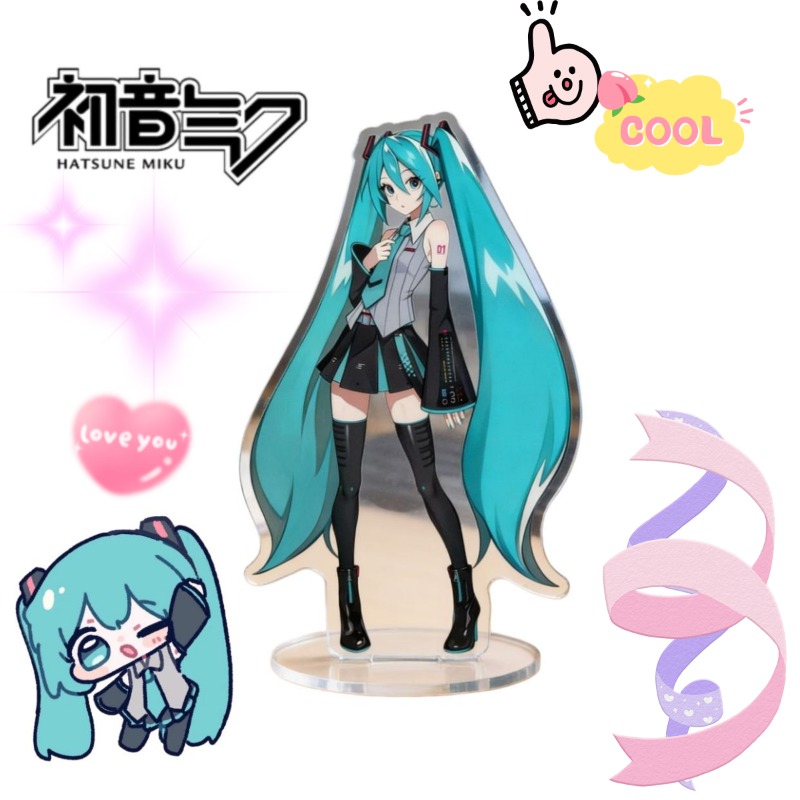 Anime Cosplay Of - Hatsune Miku 10 cm Akrilik Standı