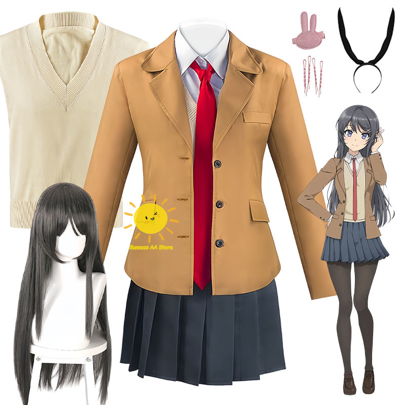 Anime Cosplay Bunny - Anime Sakurajima Mai Cosplay Rascal Tavşan