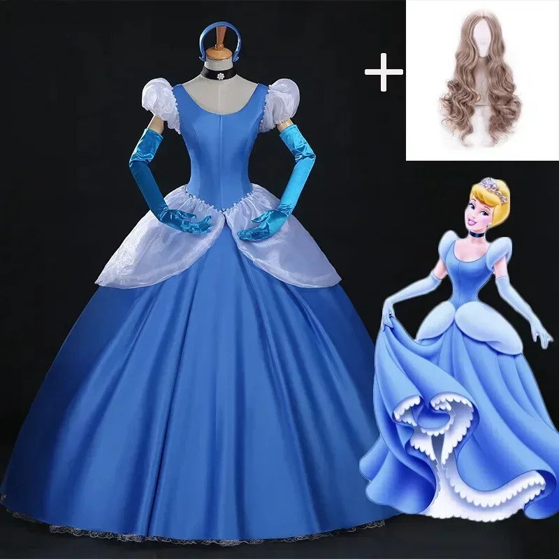 Anime Cosplay Youtube - 2020 Cinderella cosplay yetişkin Mavi Cinderella