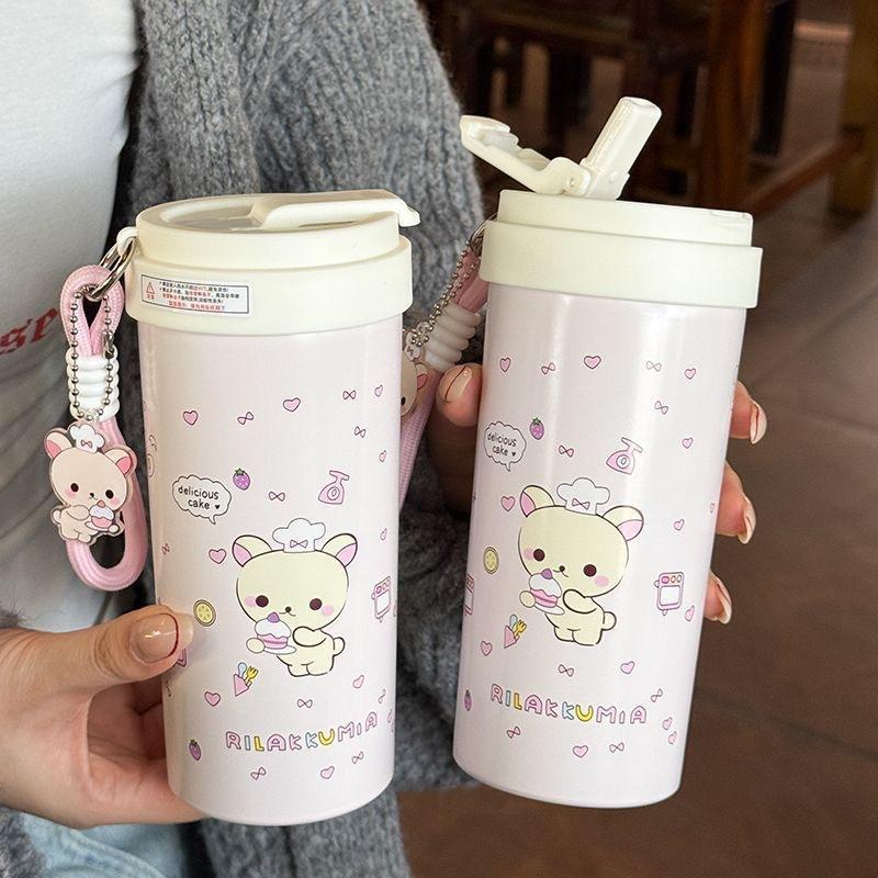 Anime Cosplay Cafe - 500Ml Kekli Küçük Ayı Baskılı Korilakkuma