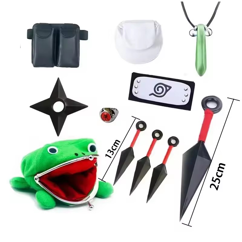 Naruto Headband Metal - Hatake Kakashi Cosplay Eldiven Maskesi Kafa