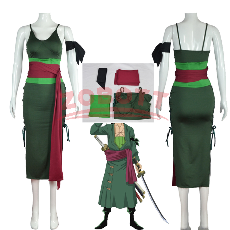 Anime Zoro Cosplay Female - Anime Roronoa Zoro Cosplay Kostüm Wano
