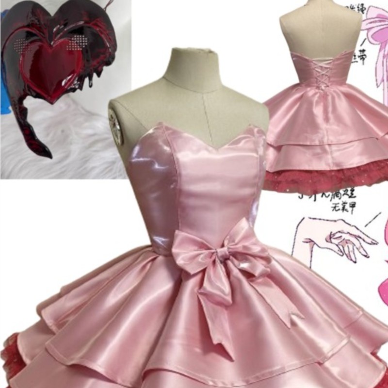 Anime Cosplay Bunny - Mizi Zombiestage Cosplay Maske Peruk Pembe