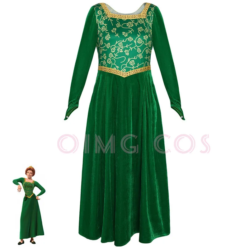 Anime Cosplay Women - Prenses Fiona Cosplay Kostüm Yetişkin Karnaval