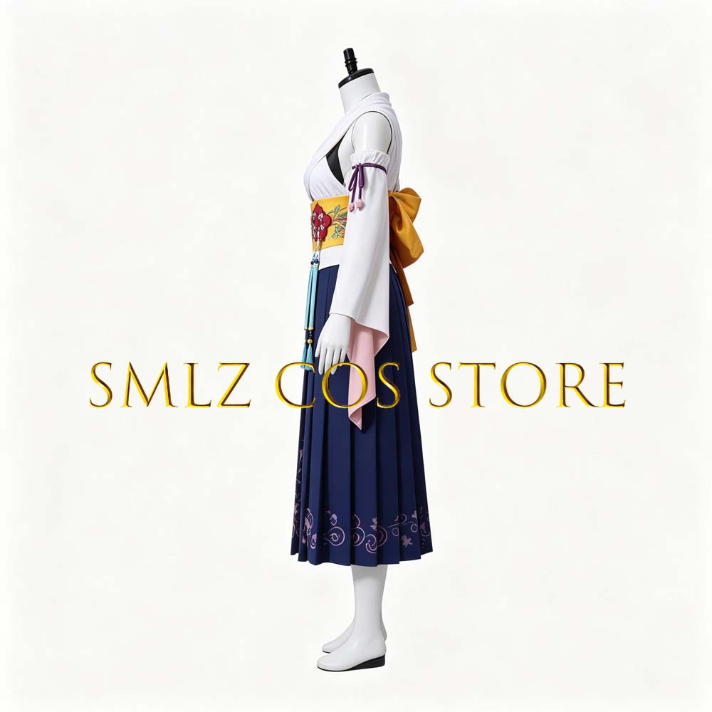 Smlz FFX Yuna Cosplay Anime FF - Anime Cosplay Costumes Female incelemesi ve fiyatı