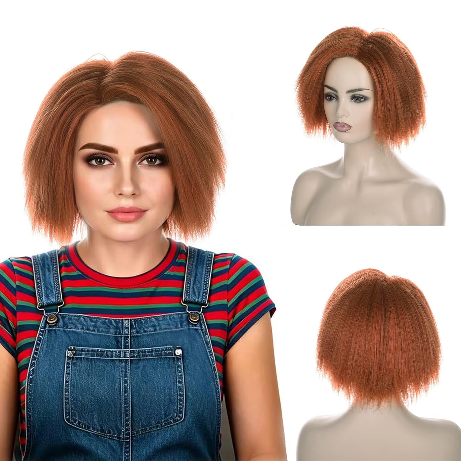 Kısa Turuncu Kahverengi Yaki P - Anime Cosplay Orange Hair incelemesi ve fiyatı