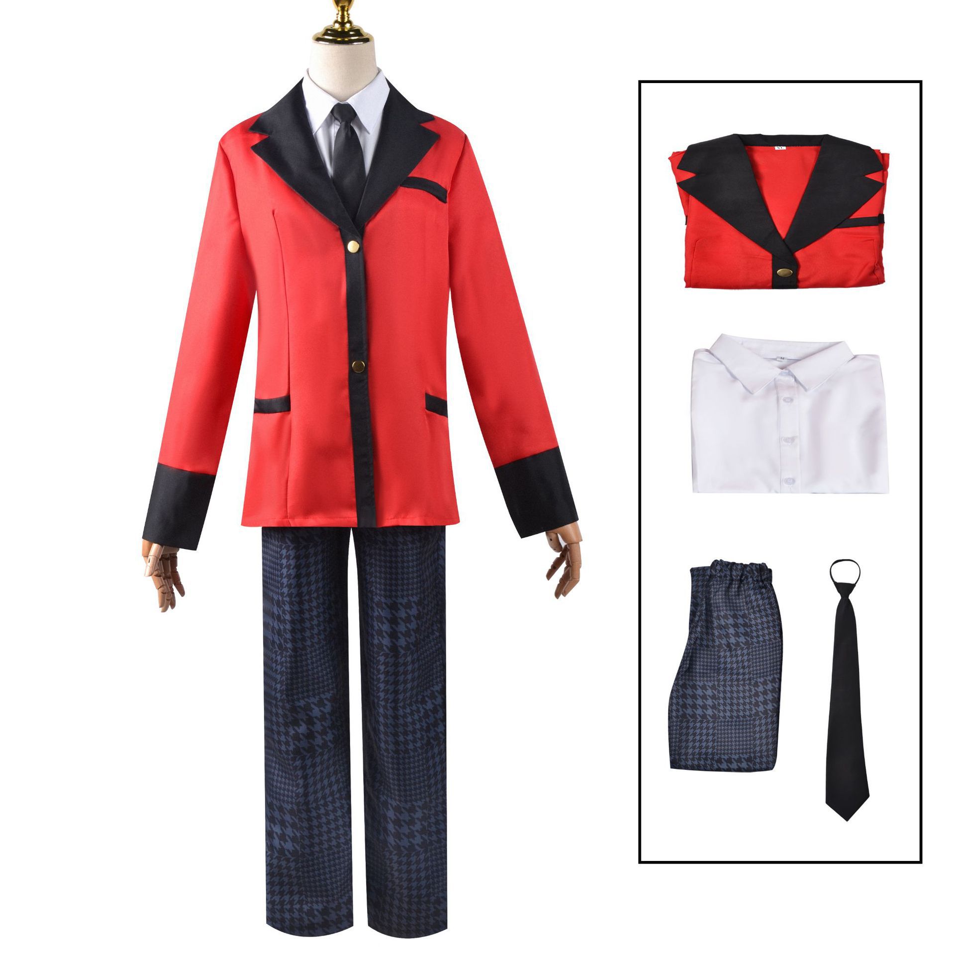 Kakegurui Anime Cosplay Kostüm - Anime Cosplay Yumeko incelemesi ve fiyatı