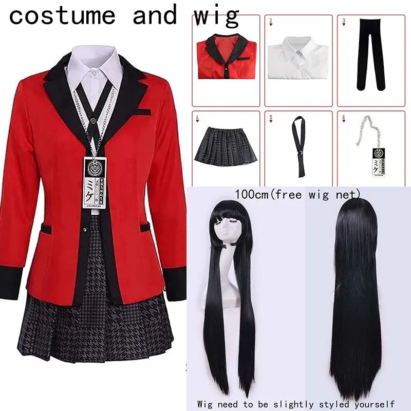 Yumeko Jabami Cosplay Kostümü  - Anime Cosplay Yumeko incelemesi ve fiyatı
